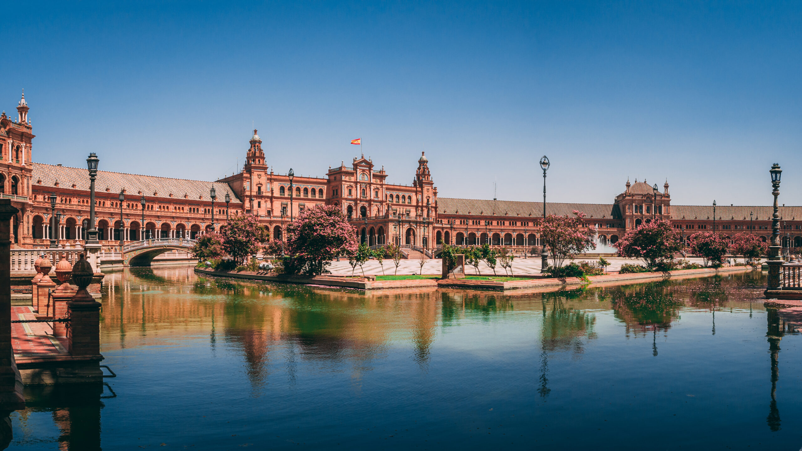 beautiful view plaza de espana seville spain scaled