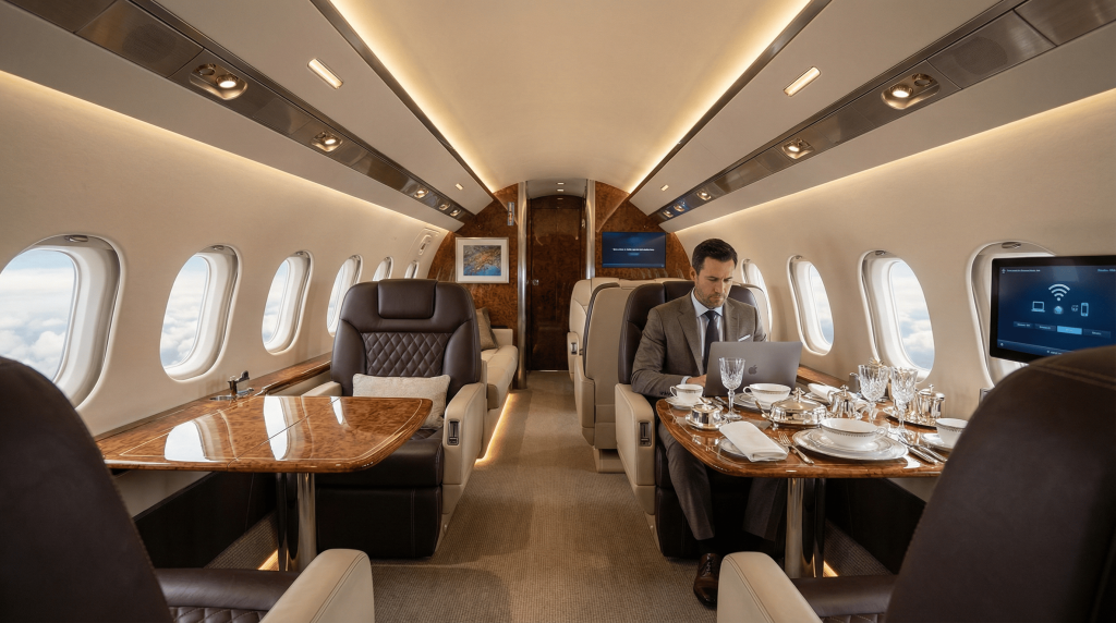 Luxury Private Jet Interior Desktop 1